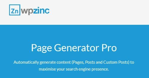 Page Generators Pro For WordPress Nulled v3.6.1 Free Download