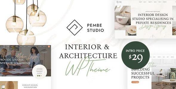 Pembe Interior & Architecture WordPress Theme Nulled
