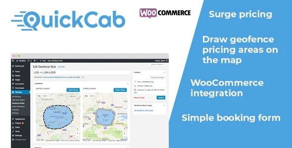QuickCab Nulled WooCommerce Taxi Booking Plugin Free Download
