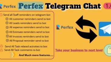 TelegramBot Chat Module Nulled for Perfex CRM Free Download