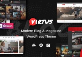 Virtus Nulled Modern Blog & Magazine WordPress Theme Free Download