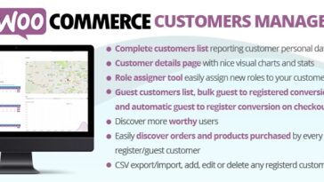 WooCommerce Customers Manager Nulled Free Download