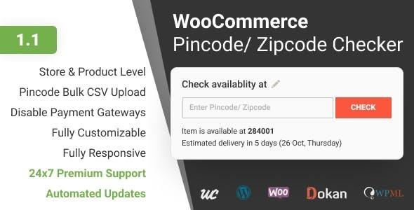 WooCommerce Pincode / Zipcode Checker Nulled Download