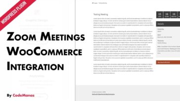 Zoom Meetings for WooCommerce Nulled Free Download