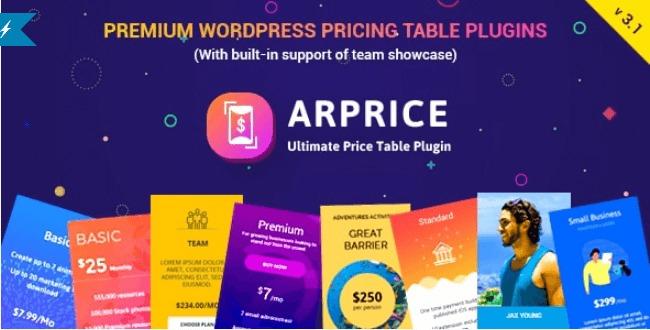 free download ARPrice - WordPress Pricing Table Plugin nulled