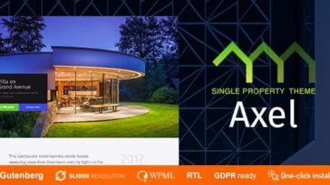 free download Axel – Single Property Real Estate Theme nulled