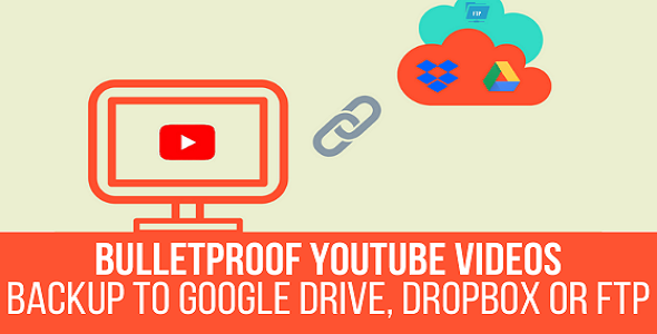 free download Bulletproof YouTube Videos - Backup to Google Drive, Dropbox, OneDrive, Amazon S3, FTP nulled