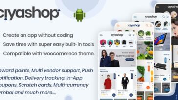free download CiyaShop Native Android Application based on WooCommerce nulled