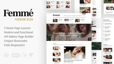 free download Femme - An Online Magazine & Fashion Blog WordPress Theme + RTL nulled