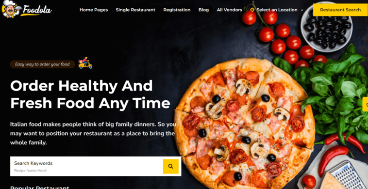 free download Foodota - Online Food Delivery WordPress Theme nulled