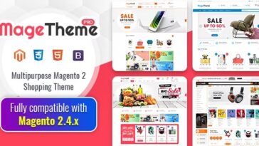 free download MageThemePRO – Responsive Magento 2 Shopping Template nulled