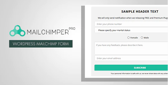 free download MailChimper PRO – WordPress MailChimp Signup Form Plugin nulled