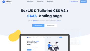Free Download Monst - NextJS Tailwind CSS Landing Page nulled