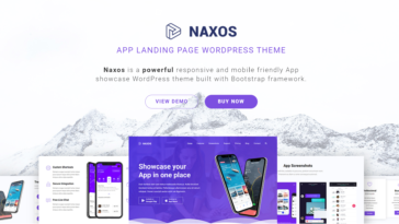 Free Download Naxos - App Landing Page WordPress Theme nulled