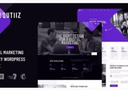 free download Qutiiz - Digital Marketing Agency WordPress Theme nulled