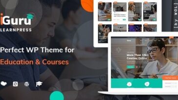 iGuru Nulled Education & Courses WordPress Theme Free Download