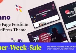 Anno One Page Portfolio WordPress Theme Nulled