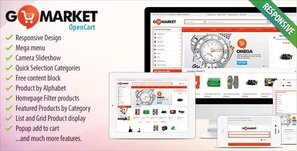 BossThemes Nulled GoMarket Supermarket OpenCart Theme Shopping Free Download
