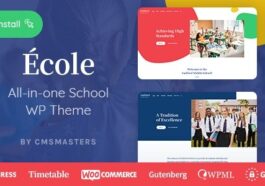 Ecole Nulled Education & School WordPress Theme Free Download