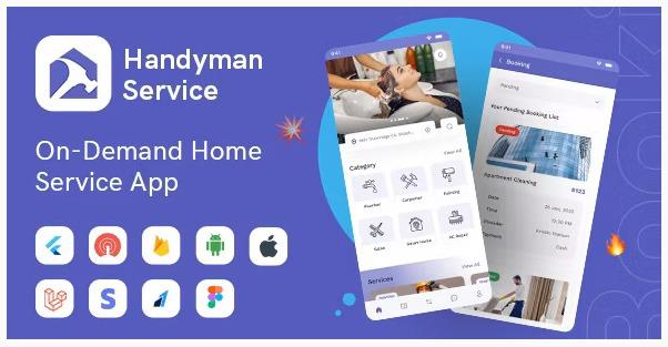 Handyman Service Nulled Flutter On-Demand Home Services App with Complete Solution Free Download