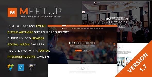 Meetup Nulled Conference Event WordPress Theme Free Download
