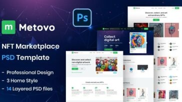 Metovo NFT Marketplace HTML Template Nulled
