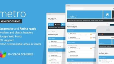 Metro Nulled XenForo Responsive & Retina Ready Theme Original Free Download