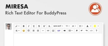 Miresa WordPress Rich Text Editor For BuddyPress Nulled
