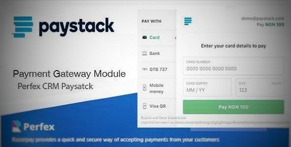 Paystack Payment Gateway for Perfex CRM Nulled