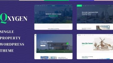 Qxygen Single Property Nulled WordPress Theme Free Download