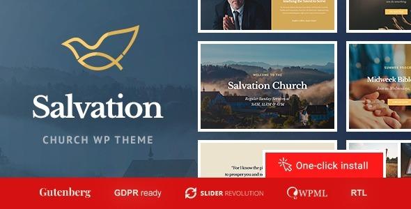 Salvation Church & Religion WP Theme Nulled