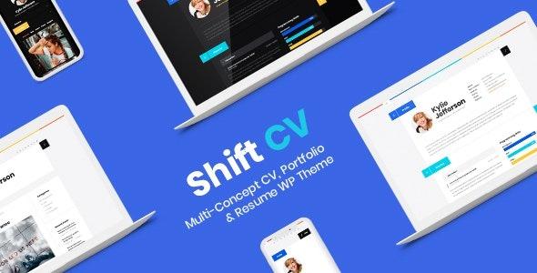 ShiftCV Nulled Blog Resume Portfolio WordPress Free Download
