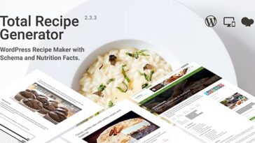 Total Recipe Generator Nulled WordPress Recipe Maker with Schema and Nutrition Facts Gutenberg Block Free Download