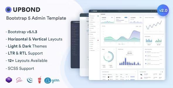 Upbond Responsive Admin Dashboard Template Nulled