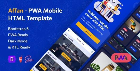 free download Affan – PWA Mobile HTML Template nulled