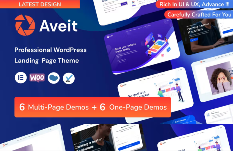 free download Aveti - Elementor Landing Page WordPress Theme nulled