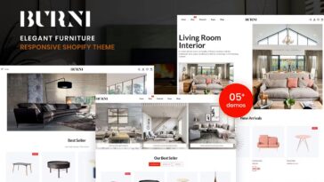 free download Burni - Elegant Furniture Shop For Shopify nulled