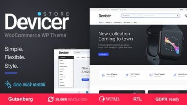 free download Devicer - Electronics, Mobile & Tech Store WordPress Theme nulled