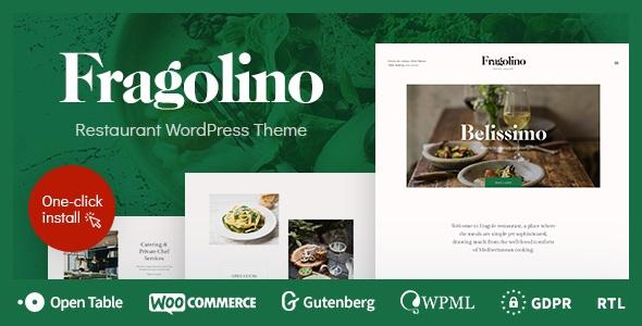 free download Fragolino - an Exquisite Cafe & Restaurant WordPress Theme nulled
