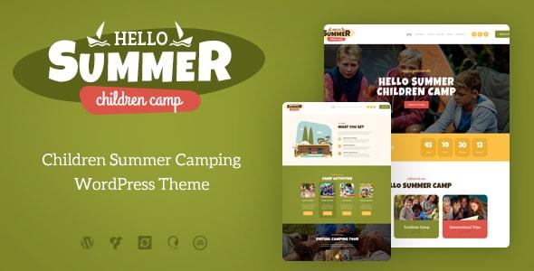 free download Hello Summer A Children Camp WordPress Theme nulled