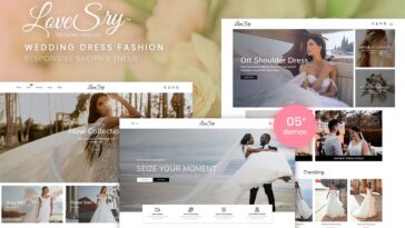 free download LoveSry - Wedding Dress Fashion Responsive Shopify Theme nulled