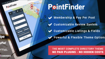 free download PointFinder Directory Directory & Listing WordPress Theme nulled