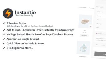 free download Side Cart, Popup Cart and One Click Checkout – Instantio nulled