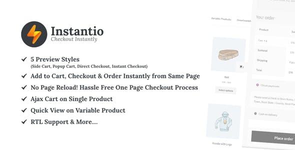 free download Side Cart, Popup Cart and One Click Checkout – Instantio nulled