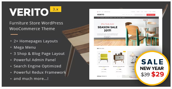 free download Verito - Furniture Store WooCommerce WordPress Theme nulled