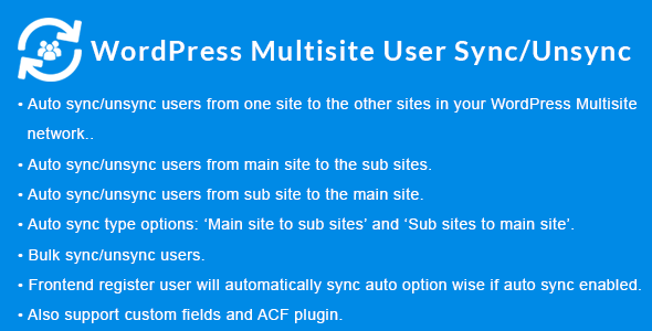 free download WordPress Multisite User Sync Unsync nulled
