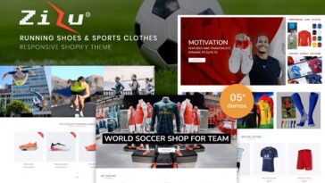 free download Zizu - Running Shoes & Sports Clothes Shopify Theme nulled