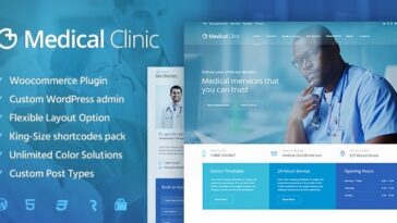 medical Clinic Health and Doctor Medical WordPress Theme Nulled
