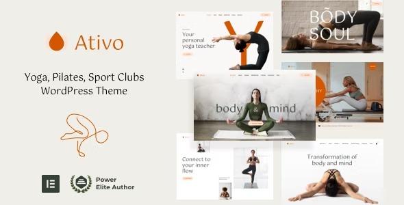 Ativo Nulled Pilates Yoga WordPress Theme Fre Download