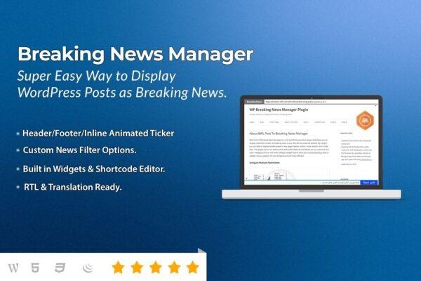 BWL Post To Breaking News Manager Nulled Free Download